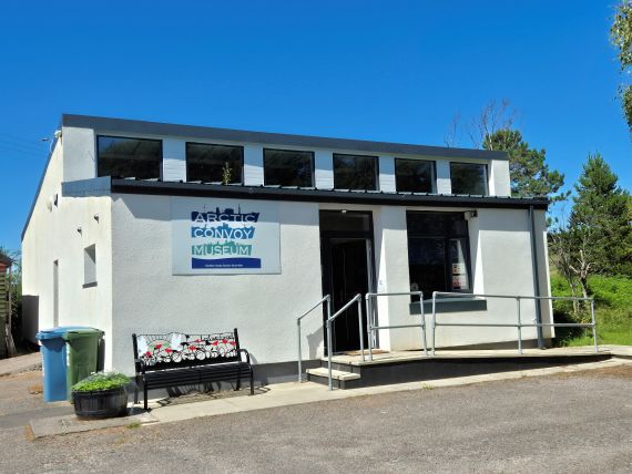 The Arctic Convoy Museum at Aultbea which tells the story of the extreme bravery and fortitude of the seamen who battled severe weather and extreme danger from U-boats to take important miltary supplies to the Soviet Union.
