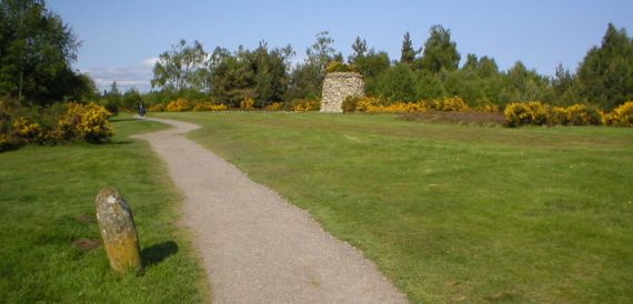 A view of Culloden Battlefield near Inverness. This was the site of the last pitched battle on British soil which took place in 1746.